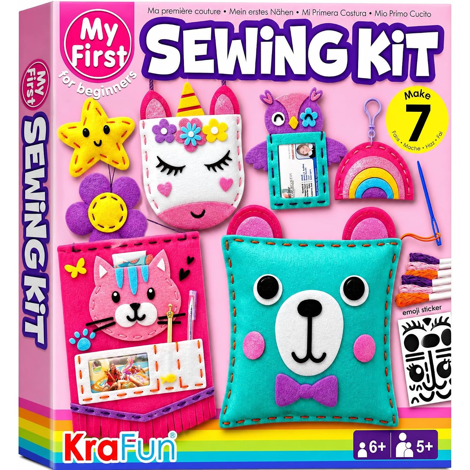 My First Sewing Kit with 7 Felt Projects