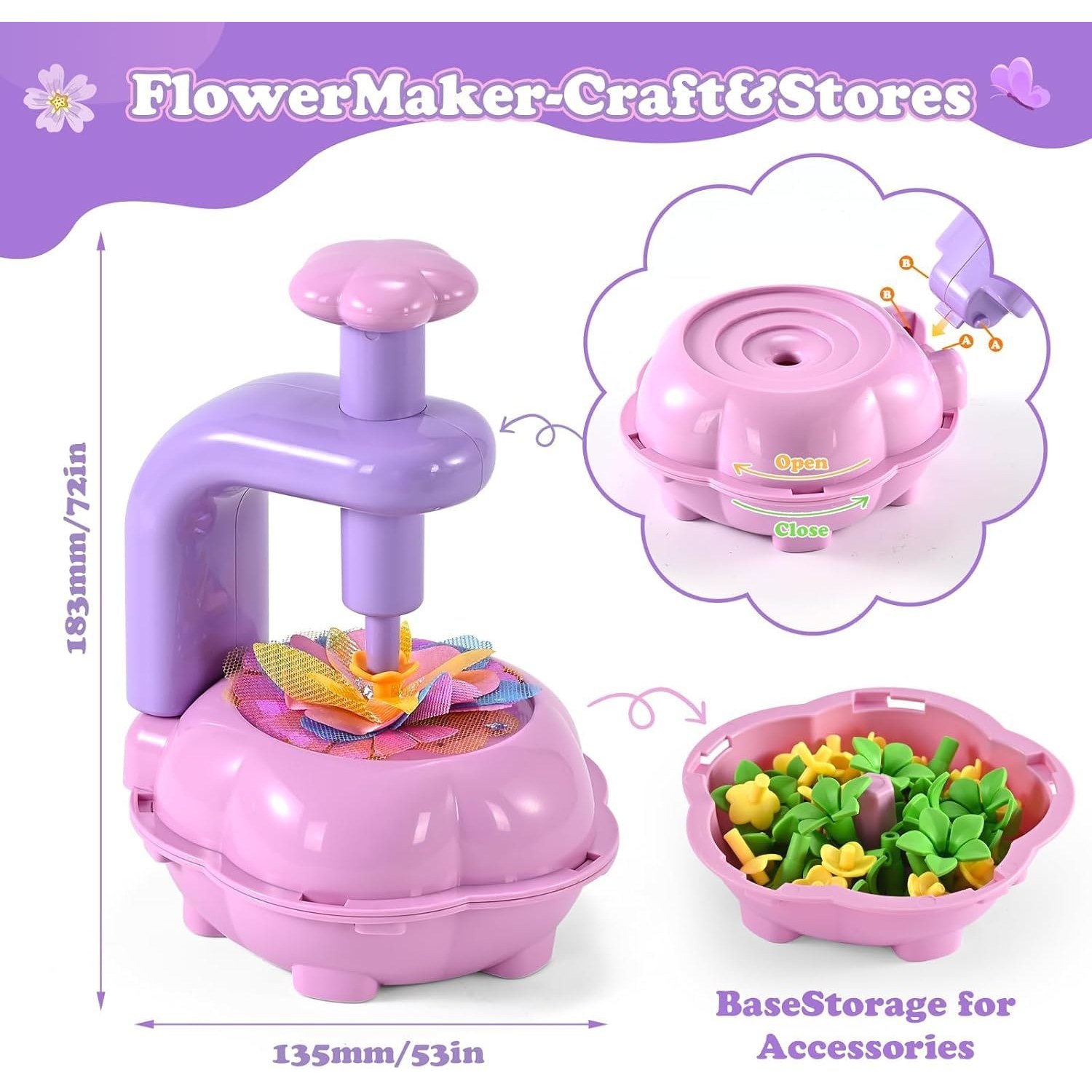 Flower Press Craft Kit for Kids, 221 Pieces: image 4