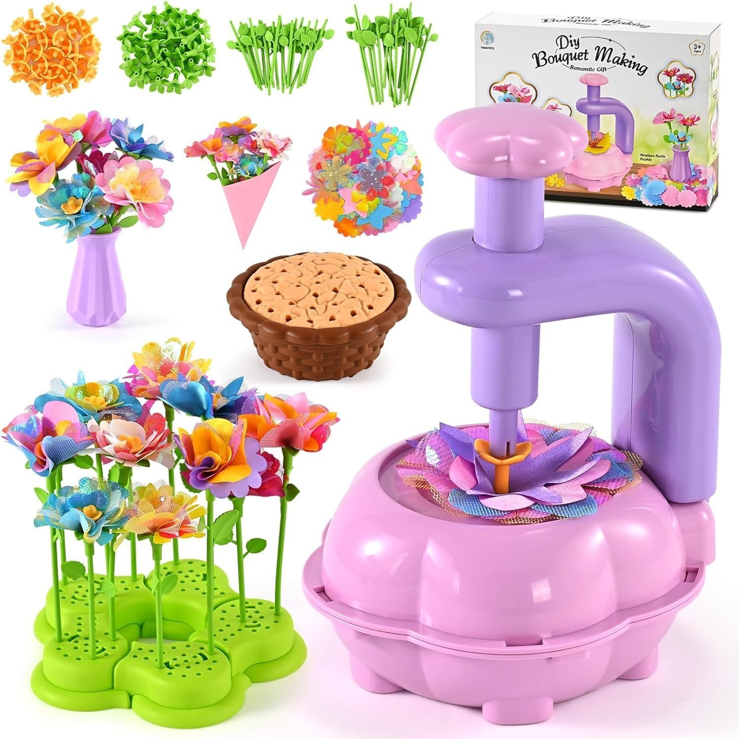 Flower Press Craft Kit for Kids, 221 Pieces