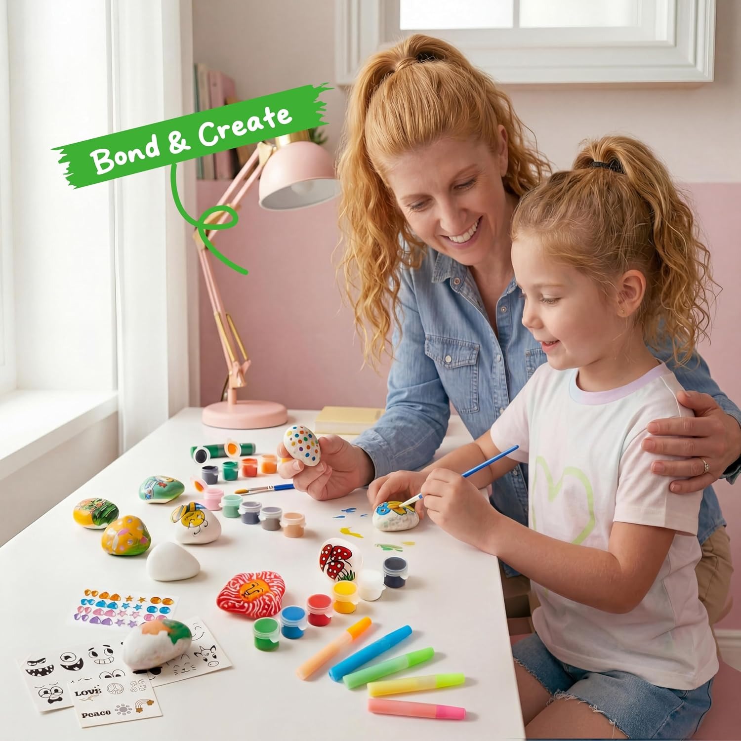 Glow in the Dark Rock Painting Kit for Kids