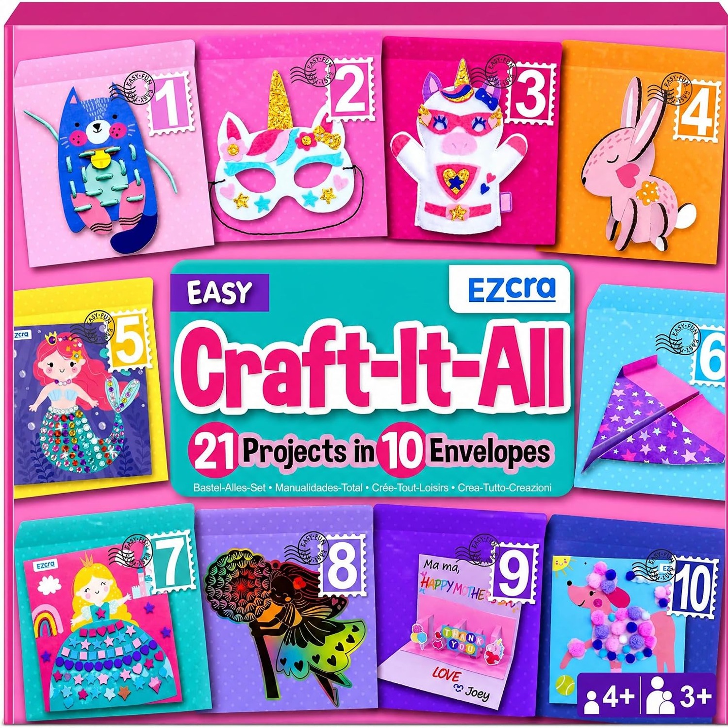 Kids Craft Box with 21 Unicorn and Fantasy Projects