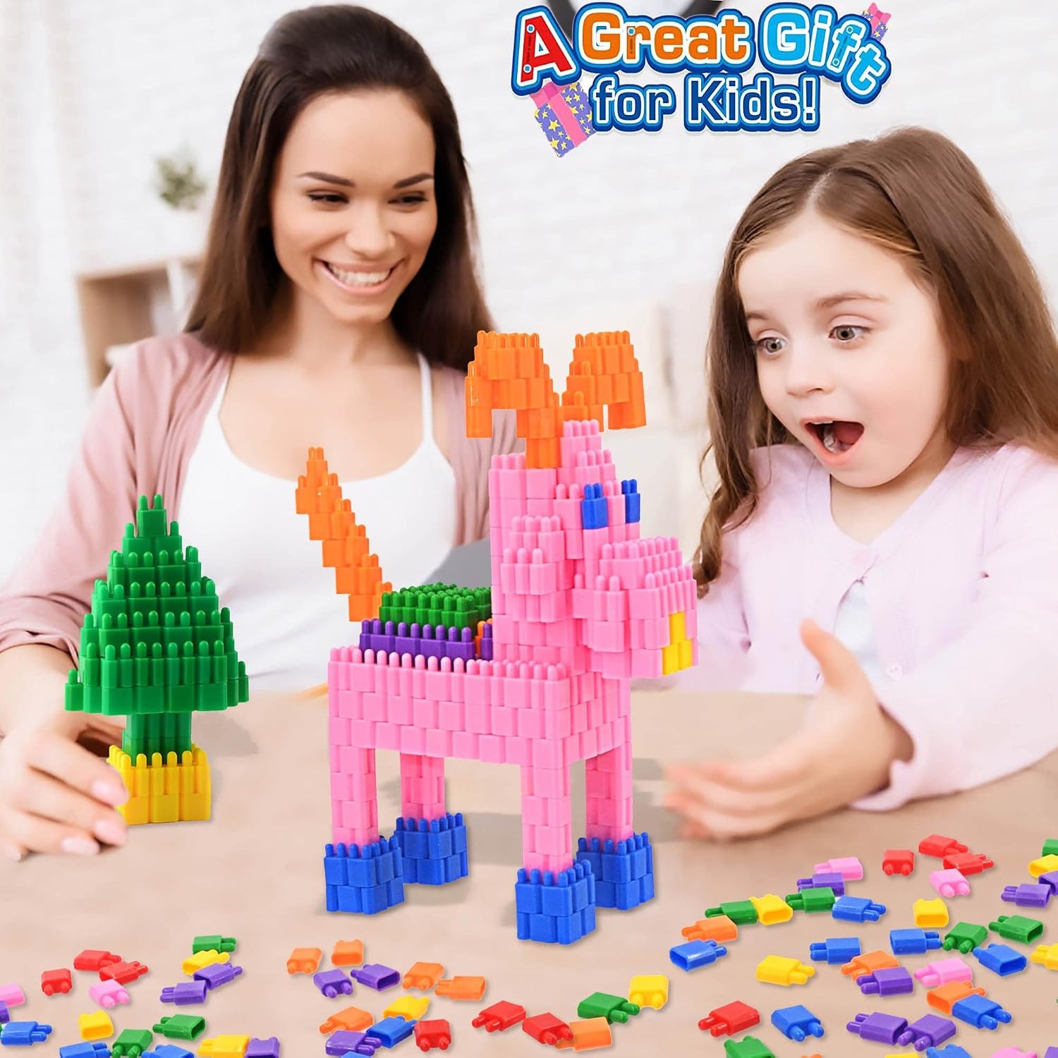 600-Piece Interlocking Building Blocks Construction Set: image 6