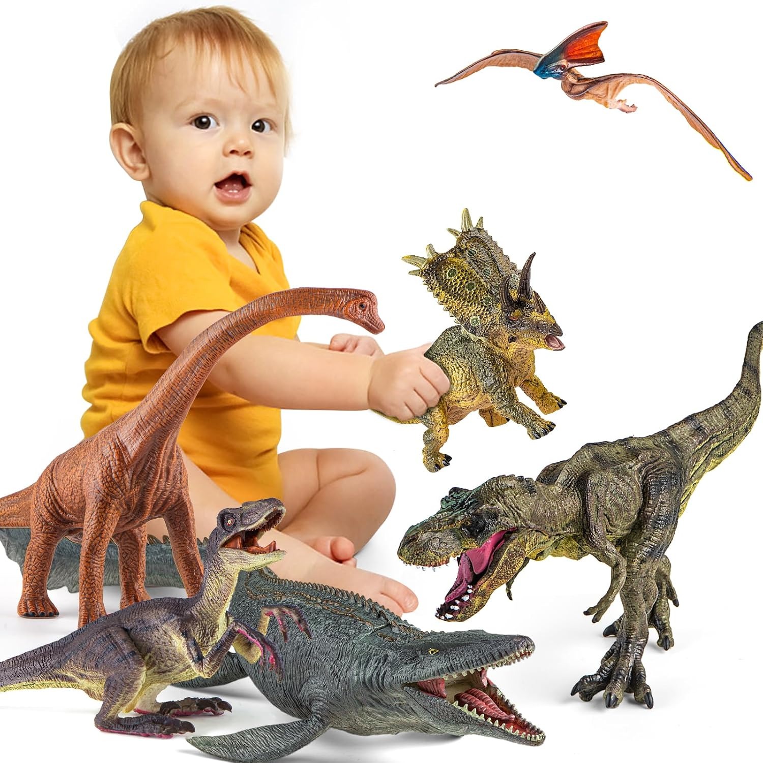 Jumbo Dinosaur Figures 6 Pack