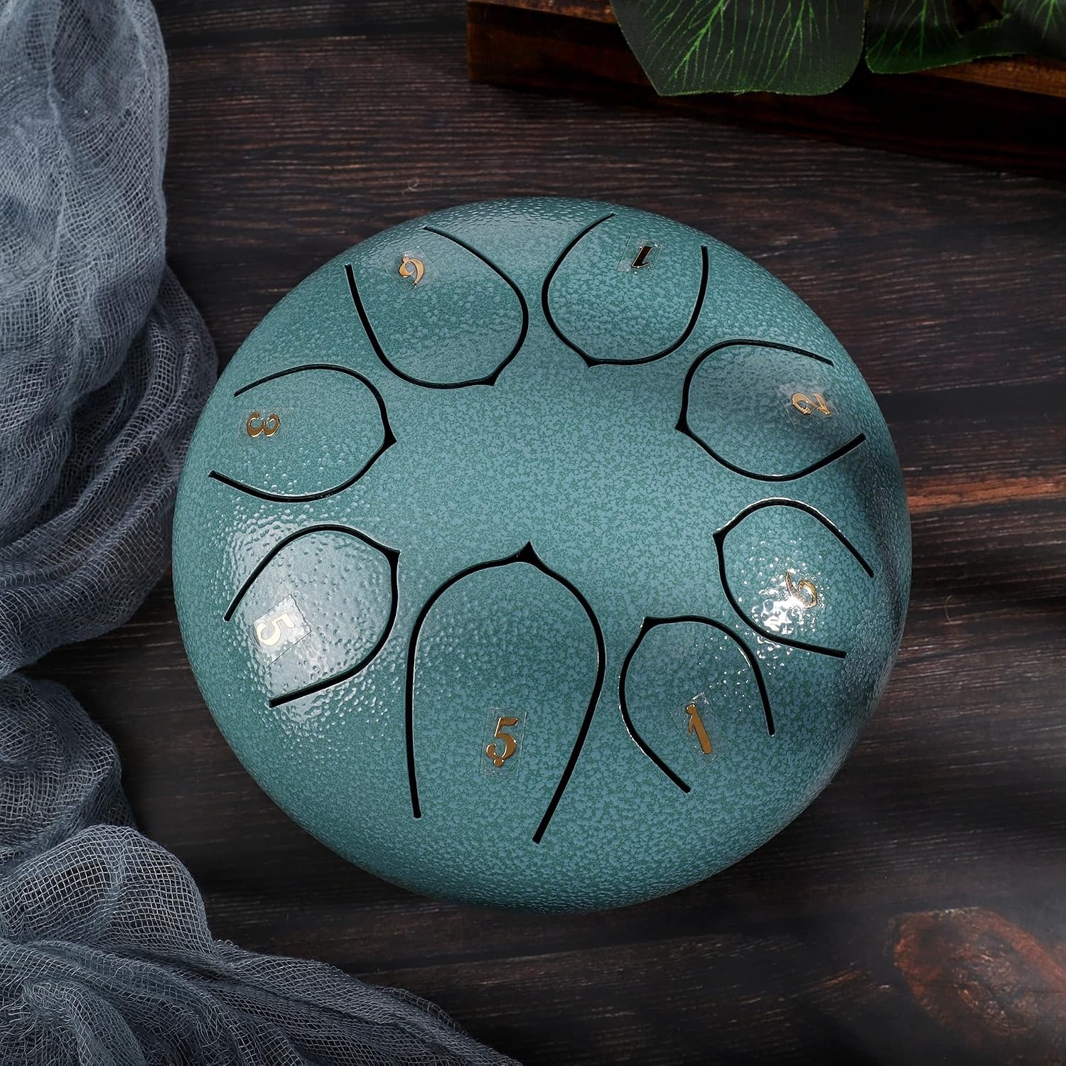 6 Inch Steel Tongue Drum with 8 Notes, Mallets and Carry Bag