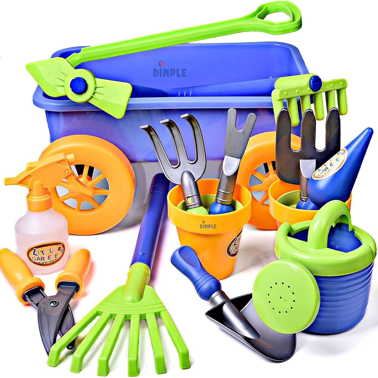 Kids Garden Wagon and Tools Set