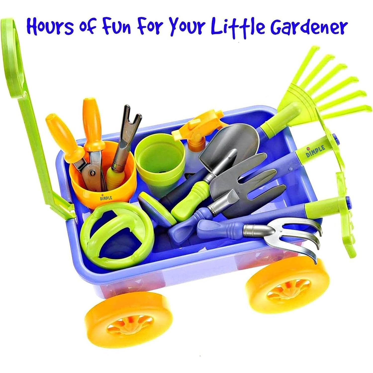 Kids Garden Wagon and Tools Set