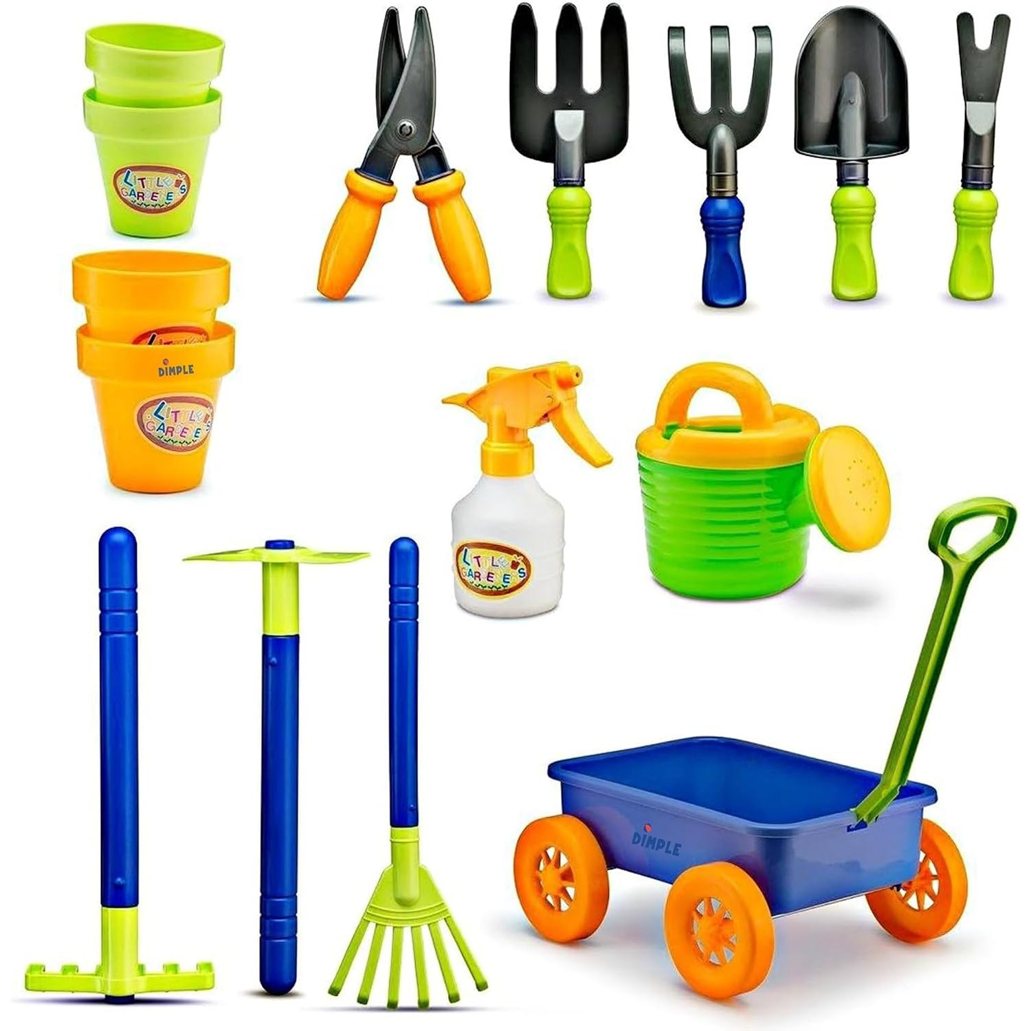Kids Garden Wagon and Tools Set