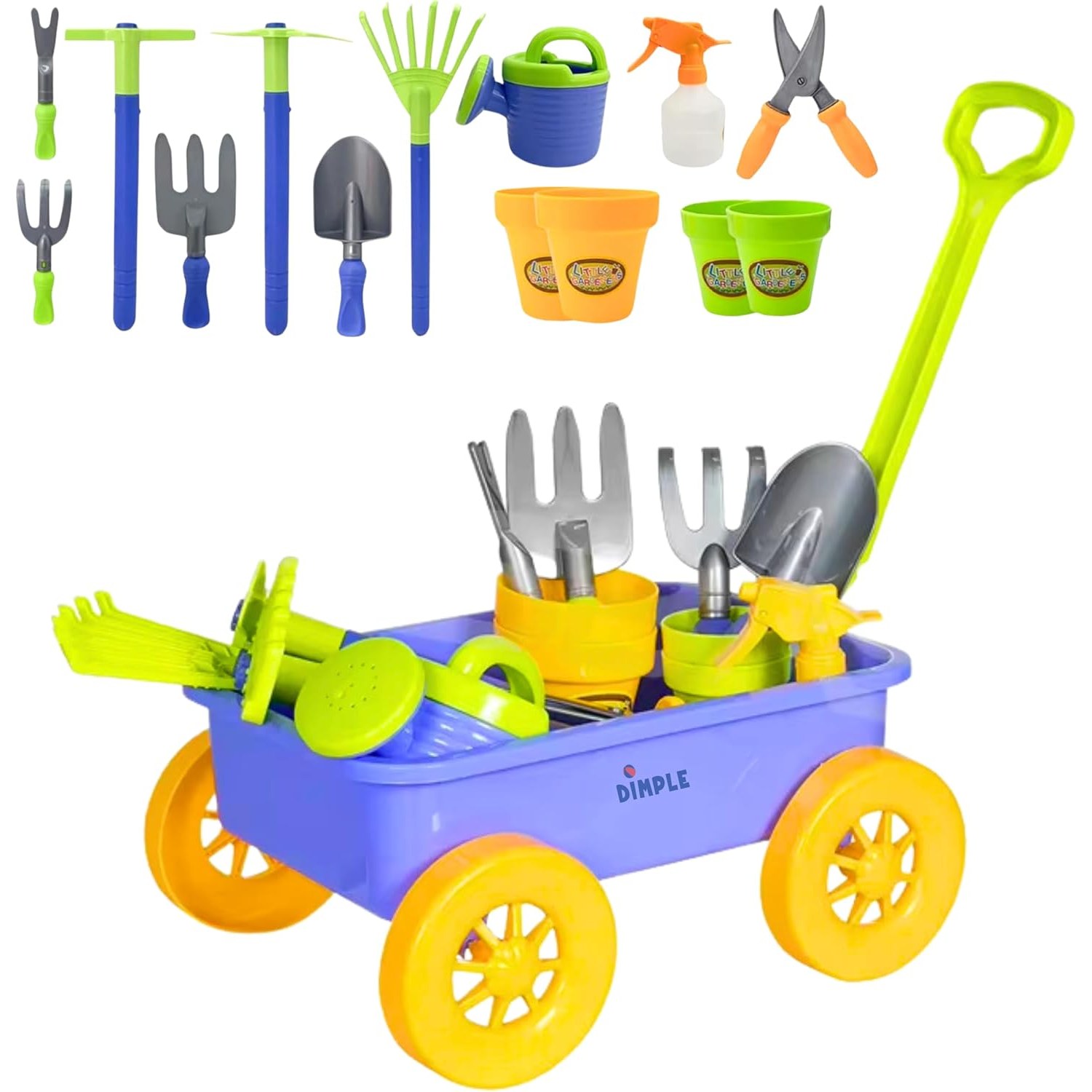 Kids Garden Wagon and Tools Set
