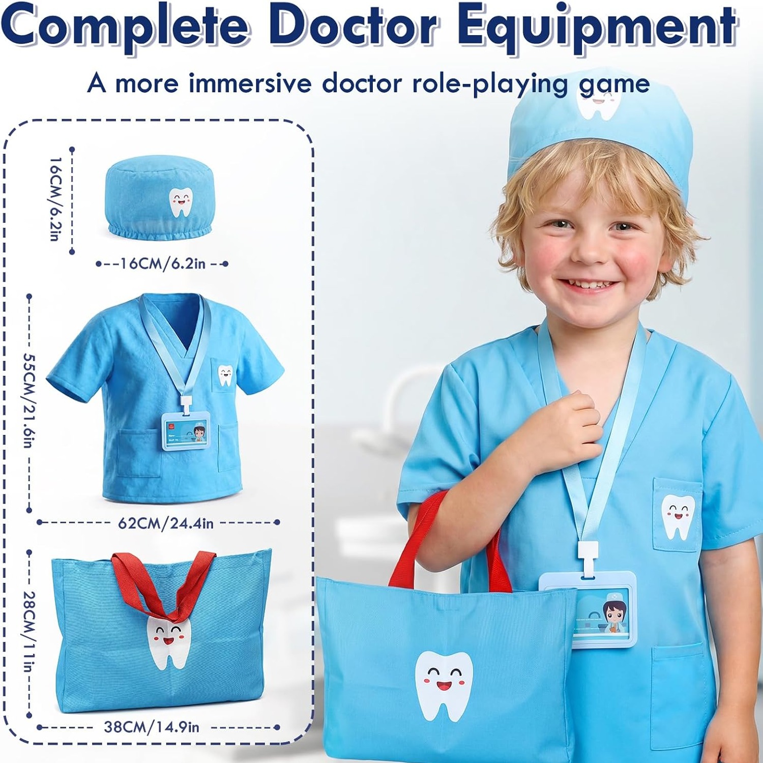 Kids Dentist Play Set 31-Piece Pretend Dental Kit: image 3