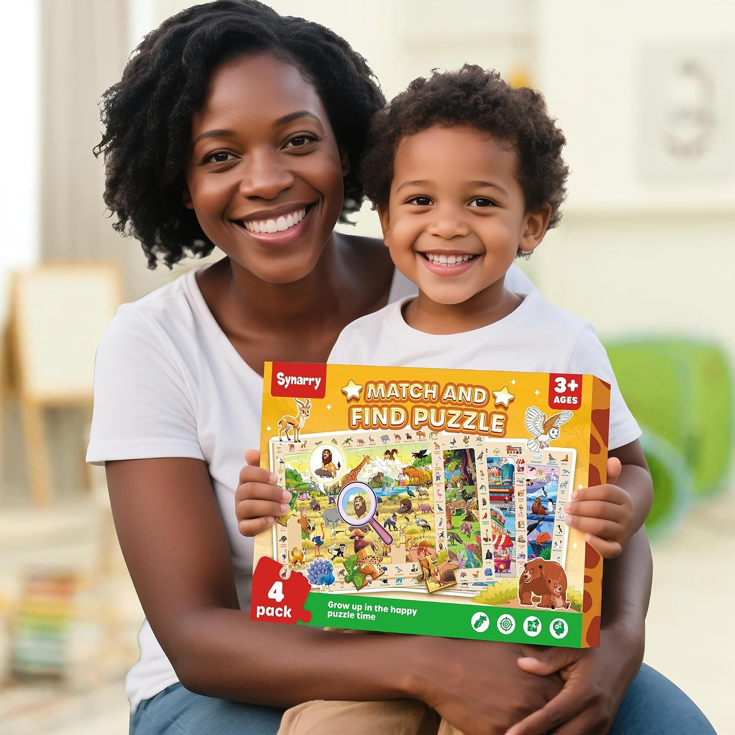 Wooden Animal Puzzles 4 Pack (60 Pieces Each): image 8