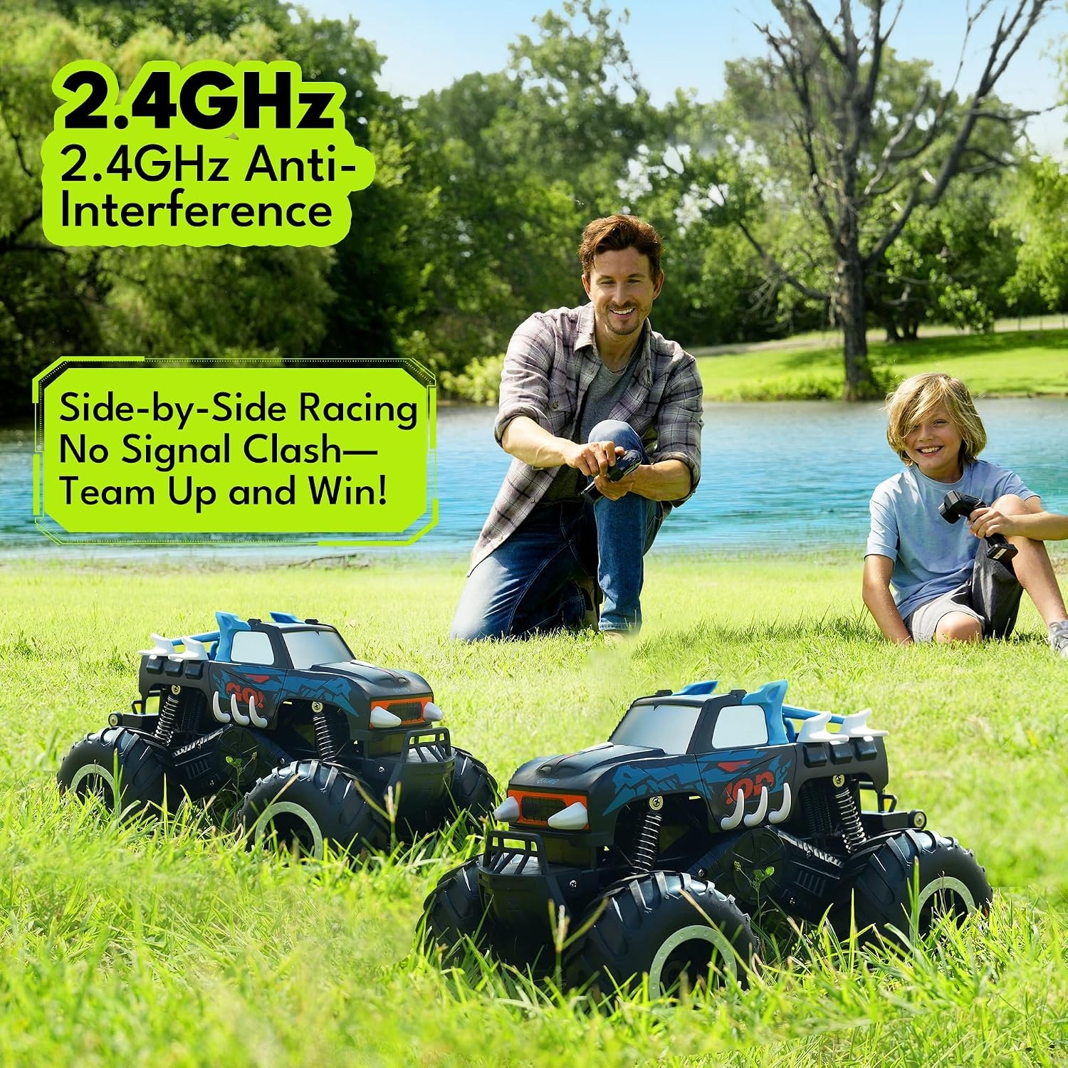 Amphibious RC Truck 1:16 Waterproof 4WD Crawler: image 6