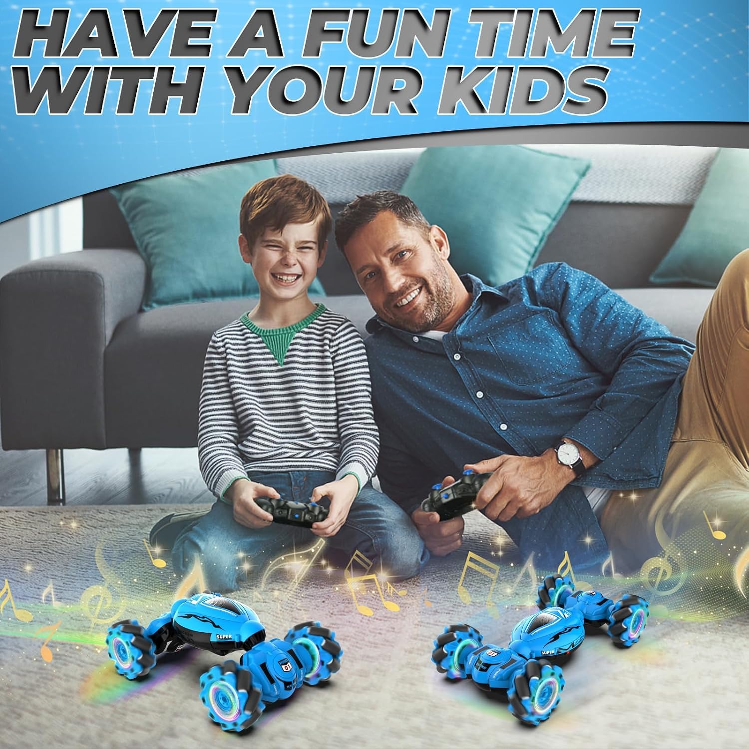 Gesture Control Stunt Car with Sensing Watch