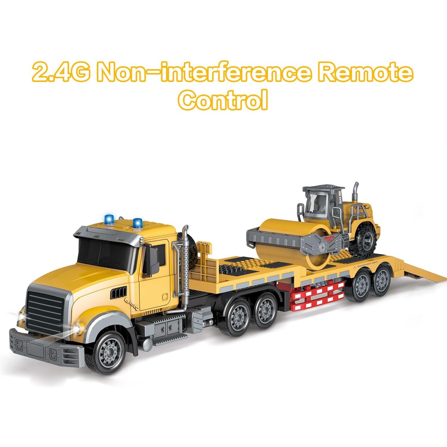 RC Semi Truck with Flatbed Trailer: image 4