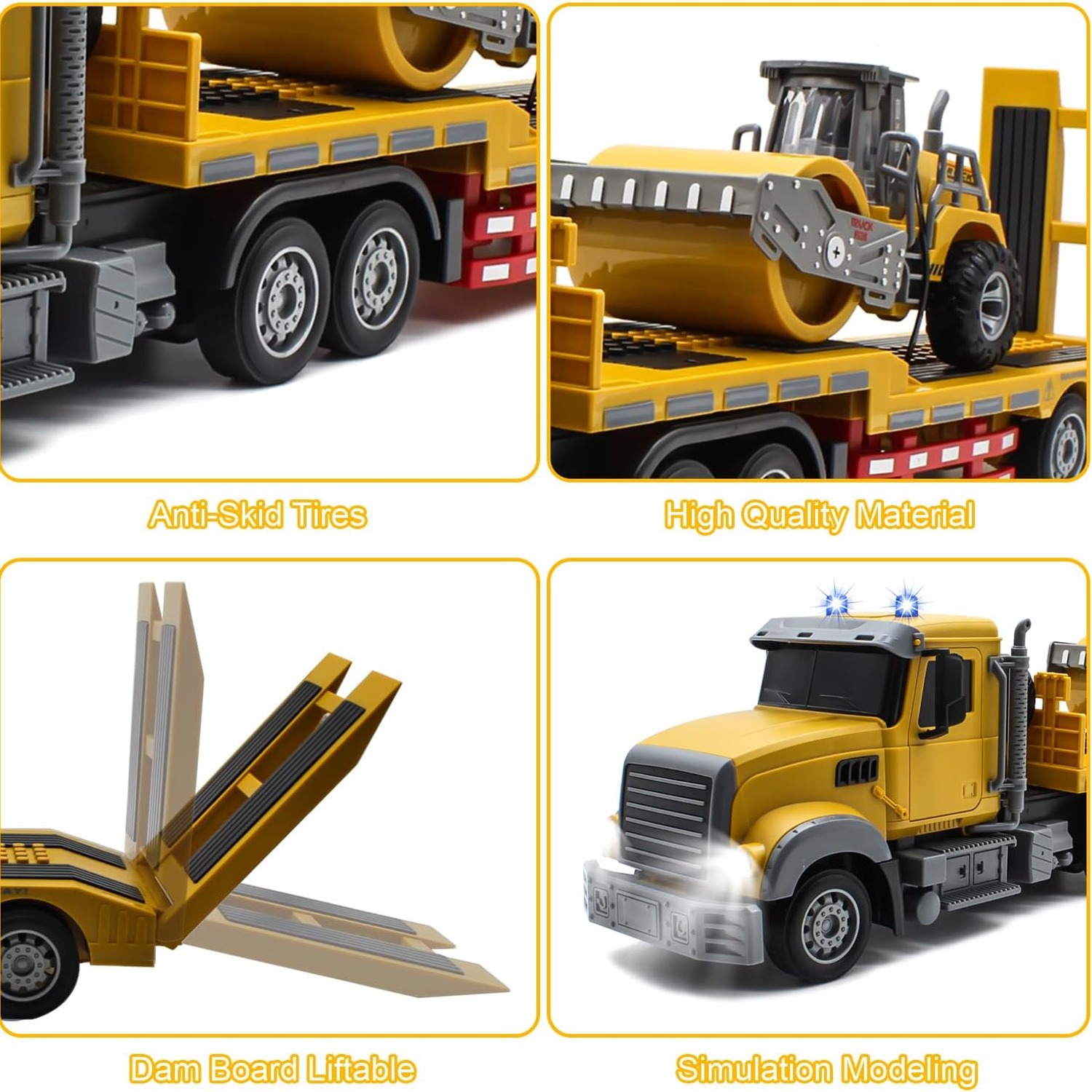 RC Semi Truck with Flatbed Trailer: image 5