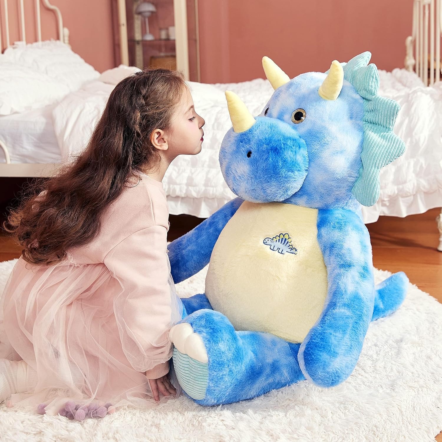 Giant Triceratops Plush Dinosaur 78cm: image 7