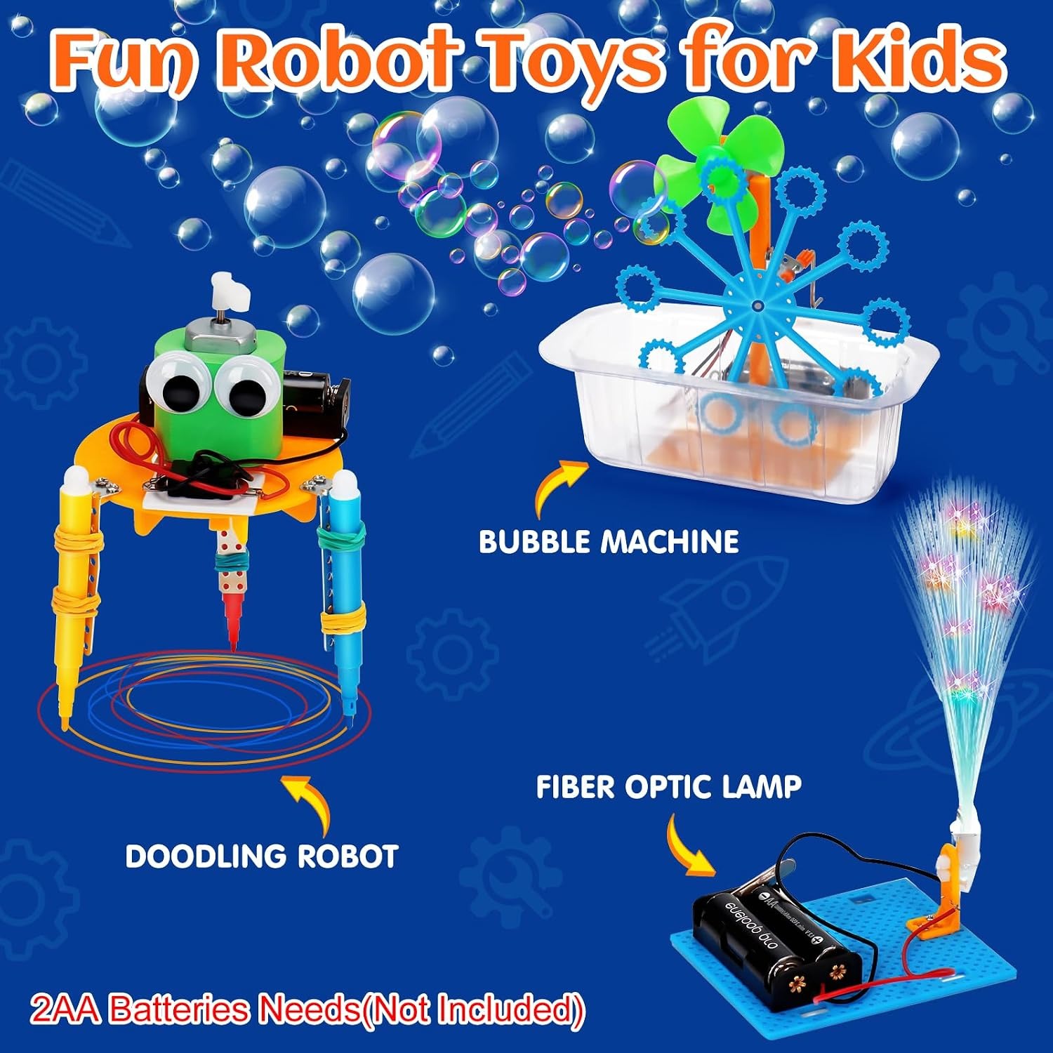 STEM Science Robotics Kit, 6 Build-It-Yourself Projects: image 3
