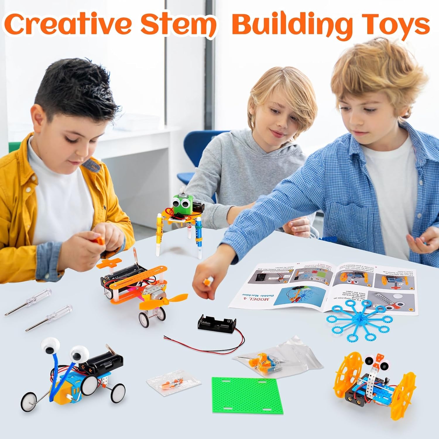 STEM Science Robotics Kit, 6 Build-It-Yourself Projects: image 6