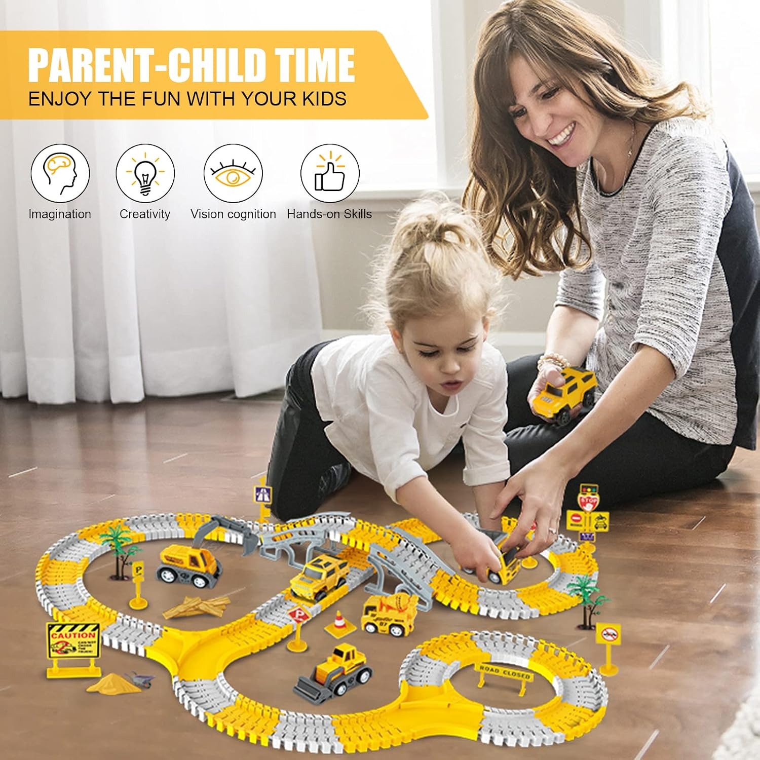 260-Piece Construction Race Track Playset: image 6