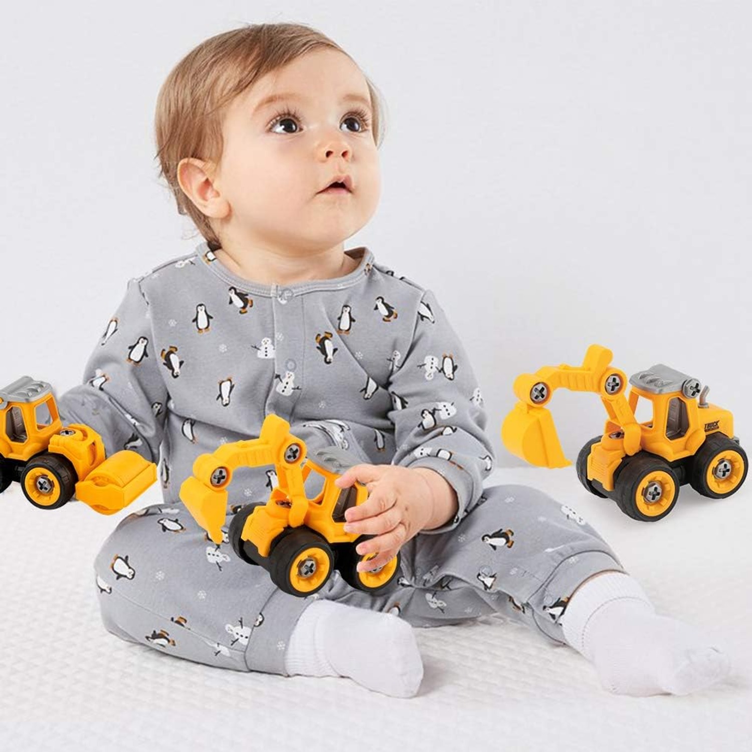Take Apart Trucks 4 Pack DIY Construction Vehicle Set: image 6