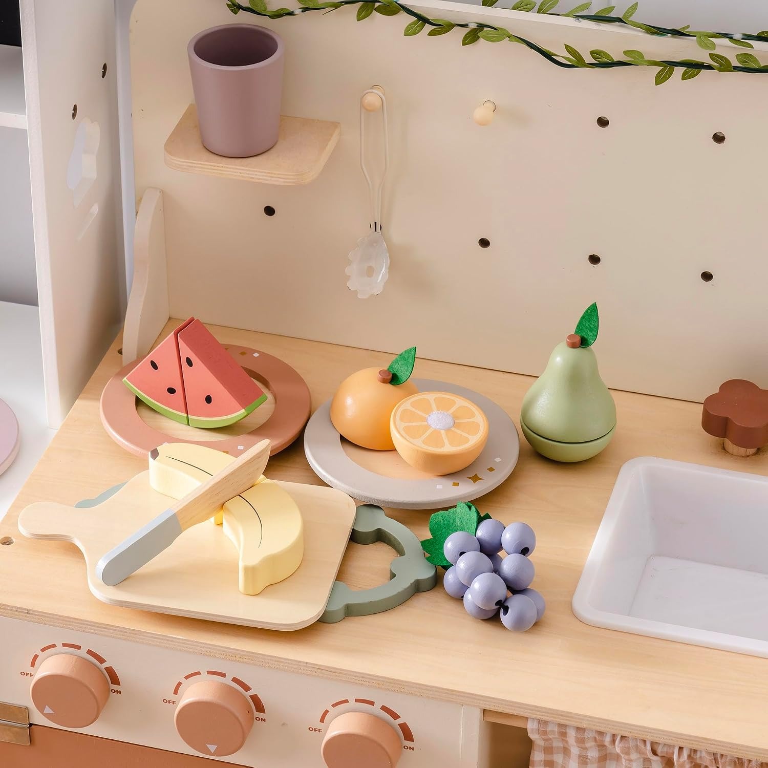 Wooden Cutting Fruit Set