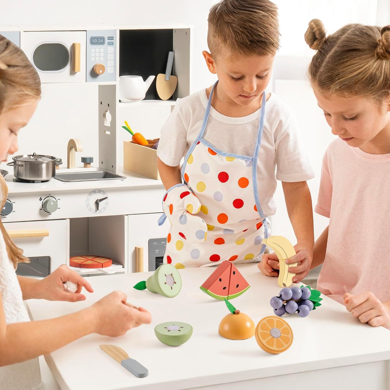 Wooden Cutting Fruit Set